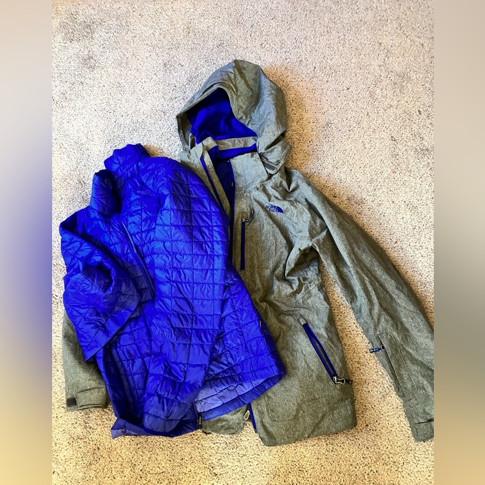 Two in one north face ski jacket